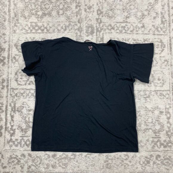 Victoria Secret T Shirt Lounge Tease Print Casual Womens Short Sleeve Size Large - Picture 2 of 5